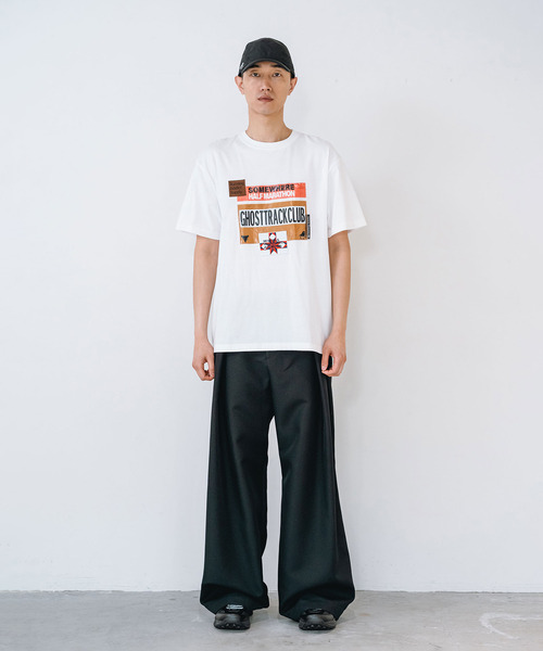 yoshiokubo（ヨシオクボ）の「yoshiokubo ヨシオクボ / ZEKKEN FILM S/S T ゼッケンフィルムTシャツ / YKF26103（Tシャツ/カットソー・メンズ・ホワイト/ブラック・3/2）」の3枚目の写真