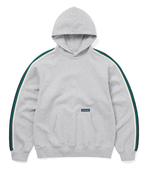 thisisneverthat（ディスイズネバーザット）の「Striped Hoodie（パーカー・メンズ・ヘザーグレー/ダークネイビー・XL/L/M/S）」の2枚目の写真