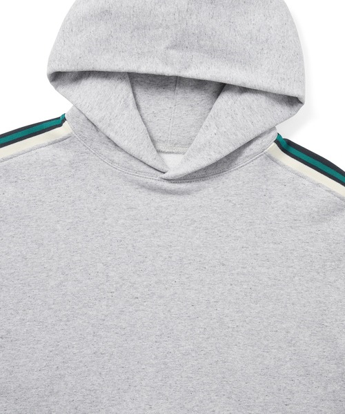 thisisneverthat（ディスイズネバーザット）の「Striped Hoodie（パーカー・メンズ・ヘザーグレー/ダークネイビー・XL/L/M/S）」の3枚目の写真