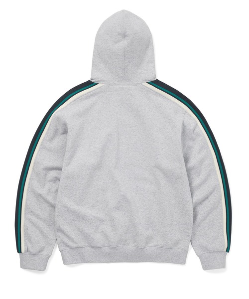 thisisneverthat（ディスイズネバーザット）の「Striped Hoodie（パーカー・メンズ・ヘザーグレー/ダークネイビー・XL/L/M/S）」の5枚目の写真