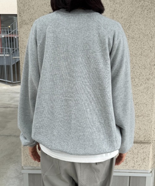 BROKEN BASE（ブロークンベース）の「BROKENBASE Handmade like Patchwork Sweat / BROKENBASE ハンドメイドライクパッチワークスウェット（スウェット・メンズ・ネイビー/グレー/ブラック/イエロー・SMALL/LARGE/MEDIUM）」の13枚目の写真