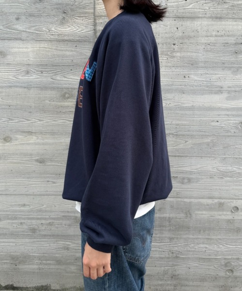 BROKEN BASE（ブロークンベース）の「BROKENBASE Handmade like Patchwork Sweat / BROKENBASE ハンドメイドライクパッチワークスウェット（スウェット・メンズ・ネイビー/グレー/ブラック/イエロー・SMALL/LARGE/MEDIUM）」の20枚目の写真