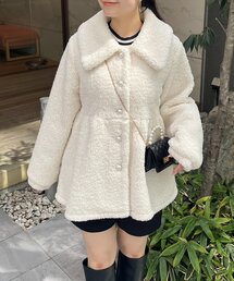 prose verse（プロズヴェール）の「パールボタンペプラムボアコート（その他アウター）」