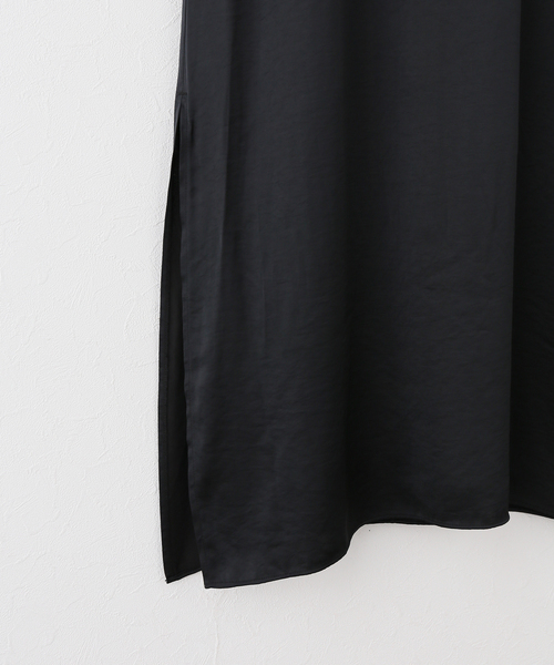plage(プラージュ)の「《新宿店・WEB限定》Eclat satin ワンピース(ワンピース・レディース・ブラック/アイボリー・34/38/36)」の15枚目の写真