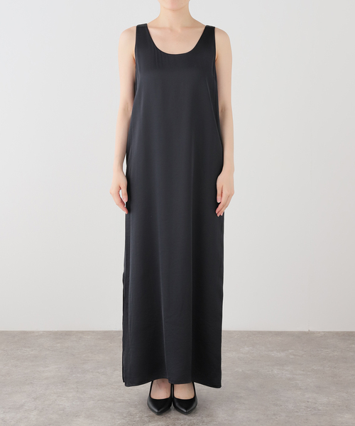 plage(プラージュ)の「《新宿店・WEB限定》Eclat satin ワンピース(ワンピース・レディース・ブラック/アイボリー・34/38/36)」の9枚目の写真