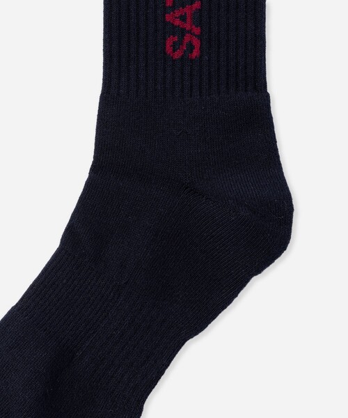 Saturdays NYC(サタデーズ ニューヨークシティ )の「Logo Sock(ソックス/靴下・メンズ・オフホワイト/ネイビー・FREE)」の8枚目の写真