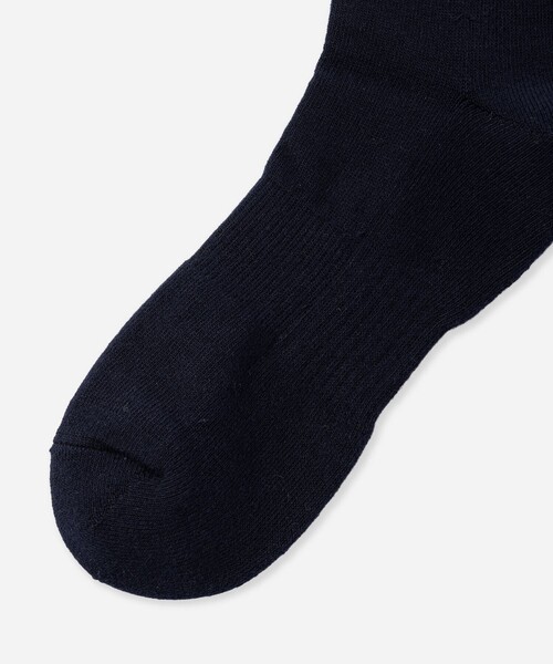 Saturdays NYC(サタデーズ ニューヨークシティ )の「Logo Sock(ソックス/靴下・メンズ・オフホワイト/ネイビー・FREE)」の3枚目の写真