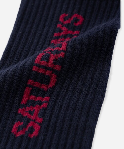 Saturdays NYC(サタデーズ ニューヨークシティ )の「Logo Sock(ソックス/靴下・メンズ・オフホワイト/ネイビー・FREE)」の5枚目の写真