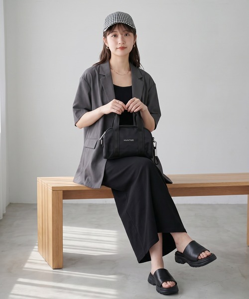 HUNTER（ハンター）の「HUNTER プレミアム ナイロン タイニー バレルバッグ（ドラムバッグ・レディース・ライトブルー/ブラック・FREE）」の7枚目の写真