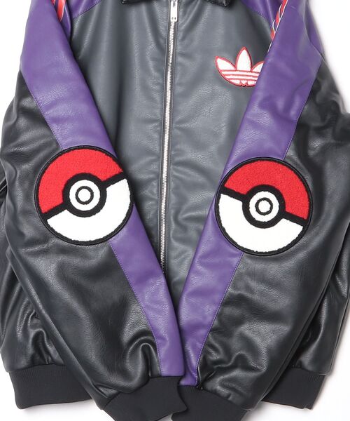 adidas(アディダス)の「Pokemon 8ボール ジャケット / アディダスオリジナルス adidas Originals(ブルゾン・メンズ・ブラック・X-LARGE/3XL/XX-LARGE/SMALL/MEDIUM/LARGE)」の3枚目の写真