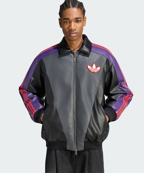 adidas(アディダス)の「Pokemon 8ボール ジャケット / アディダスオリジナルス adidas Originals(ブルゾン・メンズ・ブラック・X-LARGE/3XL/XX-LARGE/SMALL/MEDIUM/LARGE)」の1枚目の写真