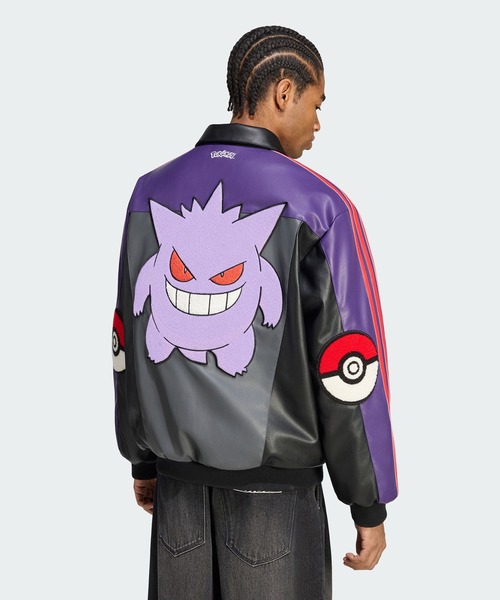 adidas(アディダス)の「Pokemon 8ボール ジャケット / アディダスオリジナルス adidas Originals(ブルゾン・メンズ・ブラック・X-LARGE/3XL/XX-LARGE/SMALL/MEDIUM/LARGE)」の5枚目の写真