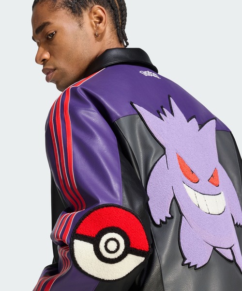 adidas(アディダス)の「Pokemon 8ボール ジャケット / アディダスオリジナルス adidas Originals(ブルゾン・メンズ・ブラック・X-LARGE/3XL/XX-LARGE/SMALL/MEDIUM/LARGE)」の6枚目の写真