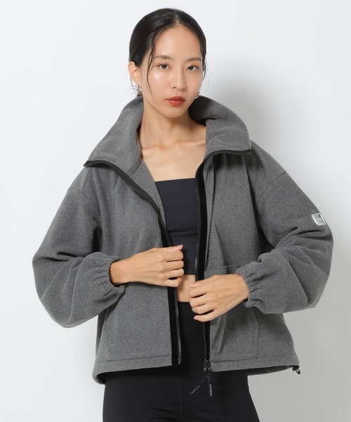 HEREIAM(ヘレイアム)の「【HEREIAM】フリースZIP UP(ブルゾン・レディース・ブラック/グレー・FREE)」の6枚目の写真