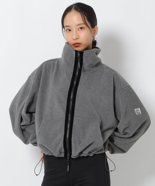 HEREIAM(ヘレイアム)の「【HEREIAM】フリースZIP UP(ブルゾン・レディース・ブラック/グレー・FREE)」の14枚目の写真