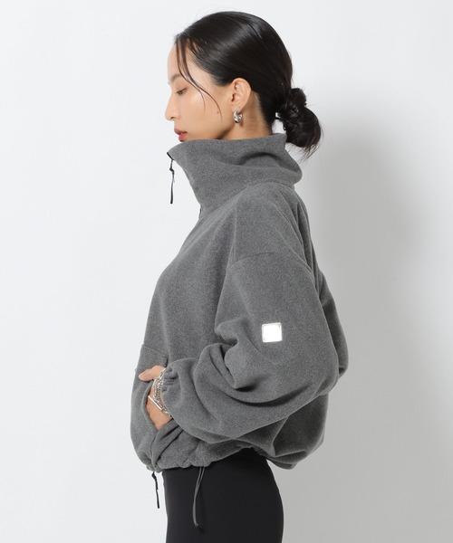 HEREIAM(ヘレイアム)の「【HEREIAM】フリースZIP UP(ブルゾン・レディース・ブラック/グレー・FREE)」の15枚目の写真