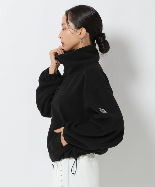 HEREIAM(ヘレイアム)の「【HEREIAM】フリースZIP UP(ブルゾン・レディース・ブラック/グレー・FREE)」の22枚目の写真