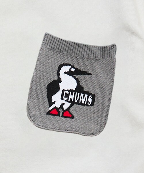 CHUMS(チャムス)の「CHUMS/チャムス 別注 ニットポケット ロングスリーブ クルーネック Tシャツ(Tシャツ/カットソー・メンズ・ネイビー/ホワイト/ベージュ/ブラック・LARGE/MEDIUM/SMALL/X-LARGE)」の8枚目の写真