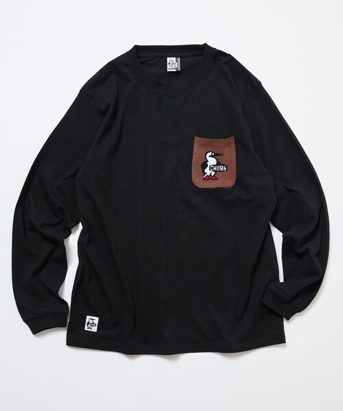 CHUMS(チャムス)の「CHUMS/チャムス 別注 ニットポケット ロングスリーブ クルーネック Tシャツ(Tシャツ/カットソー・メンズ・ネイビー/ホワイト/ベージュ/ブラック・LARGE/MEDIUM/SMALL/X-LARGE)」の11枚目の写真