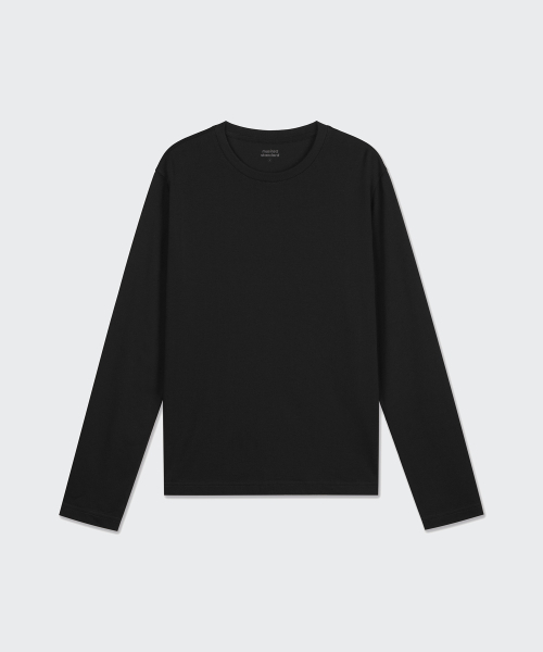 MUSINSA STANDARD WOMAN（ムシンサスタンダードウーマン）の「[リカバリー] ウィメンズ 長袖パンツセット [ブラック]（Tシャツ/カットソー・レディース・その他・SMALL/MEDIUM/LARGE/X-SMALL）」の4枚目の写真