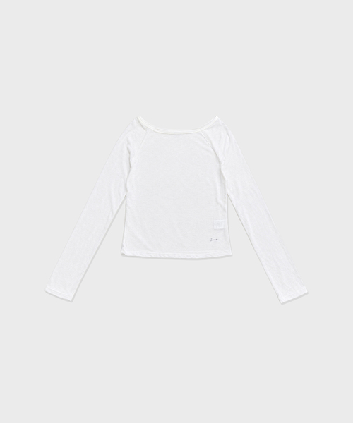 INEE(イニ)の「オフラグランTシャツ - アイボリー、ピンク(Tシャツ/カットソー・レディース・ピンク/アイボリー・FREE)」の1枚目の写真