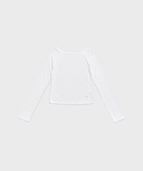 INEE(イニ)の「オフラグランTシャツ - アイボリー、ピンク(Tシャツ/カットソー・レディース・ピンク/アイボリー・FREE)」の4枚目の写真