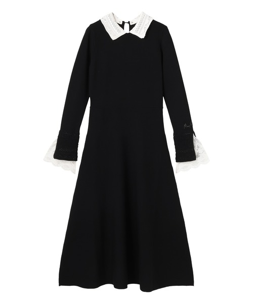 MARY QUANT(マリークワント)の「クロッシェカラーニットロング ワンピース(ワンピース・レディース・ブラック/ネイビー/ボルドー・M)」の11枚目の写真