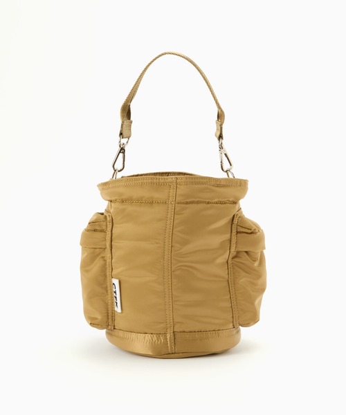 CONTROL FREAK / CTFK(コントロールフリーク)の「CONTROL FREAK / CTFK(コントロールフリーク/シーティーエフケー)ダブルポケットバケットバッグ(ショルダーバッグ・レディース・ブラック/カーキ・FREE)」の18枚目の写真