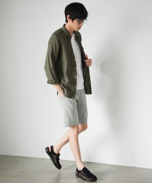 green label relaxing（グリーンレーベルリラクシング）の「BC LI/R DELAVE ワークシャツ REG◆（シャツ/ブラウス・メンズ・グレー/オリーブ/ネイビー・X-LARGE/LARGE/MEDIUM/SMALL）」の15枚目の写真