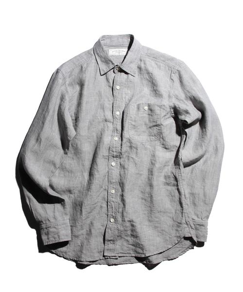 green label relaxing（グリーンレーベルリラクシング）の「BC LI/R DELAVE ワークシャツ REG◆（シャツ/ブラウス・メンズ・グレー/オリーブ/ネイビー・X-LARGE/LARGE/MEDIUM/SMALL）」の16枚目の写真