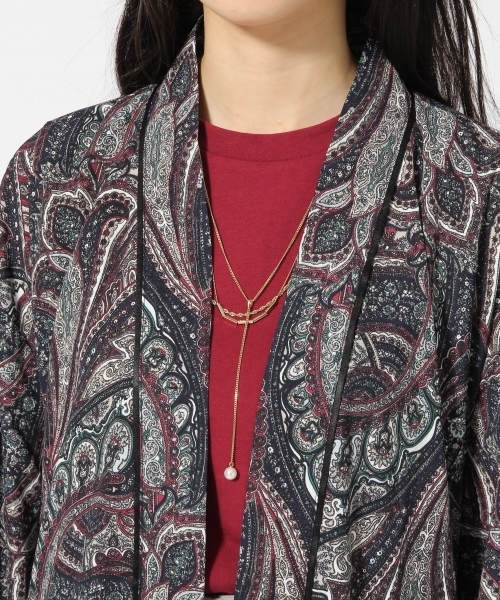 HARE（ハレ）の「ロングガウン(HARE)（トレンチコート・レディース・ブラック/ボルドー・FREE）」の12枚目の写真