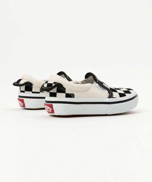 VANS（バンズ）の「キッズ VANS ヴァンズ SLIP ON スリッポン V98CJ V (14-18) BLK/WHT CHK（スリッポン・キッズ・ブラック系その他・16/18/15 /14/17）」の4枚目の写真