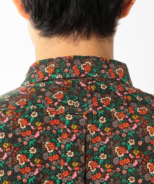coen(コーエン)の「【NOMA textile designコラボ】コーデュロイフラワープリントシャツ(シャツ/ブラウス・メンズ・ブラック/ブラウン・MEDIUM/SMALL/X-LARGE/LARGE)」の7枚目の写真