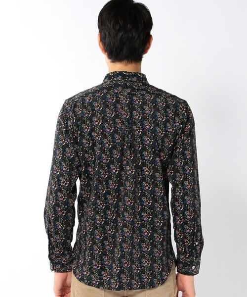 coen(コーエン)の「【NOMA textile designコラボ】コーデュロイフラワープリントシャツ(シャツ/ブラウス・メンズ・ブラック/ブラウン・MEDIUM/SMALL/X-LARGE/LARGE)」の8枚目の写真