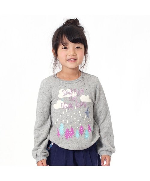 Seraph（セラフ）の「6色3柄トレーナー（スウェット・キッズ・グレー/サーモンピンク/アイボリー/チャコール/ラベンダー/ネイビー・100/120/80/90/95/110/130/140）」の9枚目の写真