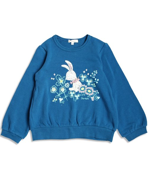 Seraph（セラフ）の「6色3柄トレーナー（スウェット・キッズ・グレー/サーモンピンク/アイボリー/チャコール/ラベンダー/ネイビー・100/120/80/90/95/110/130/140）」の4枚目の写真