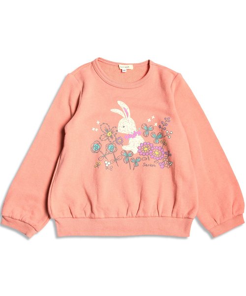 Seraph（セラフ）の「6色3柄トレーナー（スウェット・キッズ・グレー/サーモンピンク/アイボリー/チャコール/ラベンダー/ネイビー・100/120/80/90/95/110/130/140）」の6枚目の写真