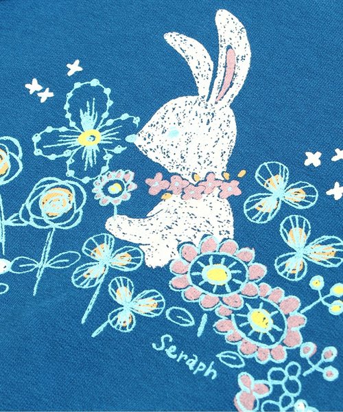 Seraph（セラフ）の「6色3柄トレーナー（スウェット・キッズ・グレー/サーモンピンク/アイボリー/チャコール/ラベンダー/ネイビー・100/120/80/90/95/110/130/140）」の22枚目の写真