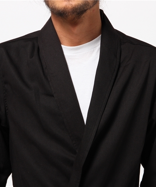 MANGROVE（マングローブ）の「【MANGROVE】TRショールカラーロングガウン（チェスターコート・メンズ・ブラック/ネイビー・LARGE/SMALL/MEDIUM）」の3枚目の写真