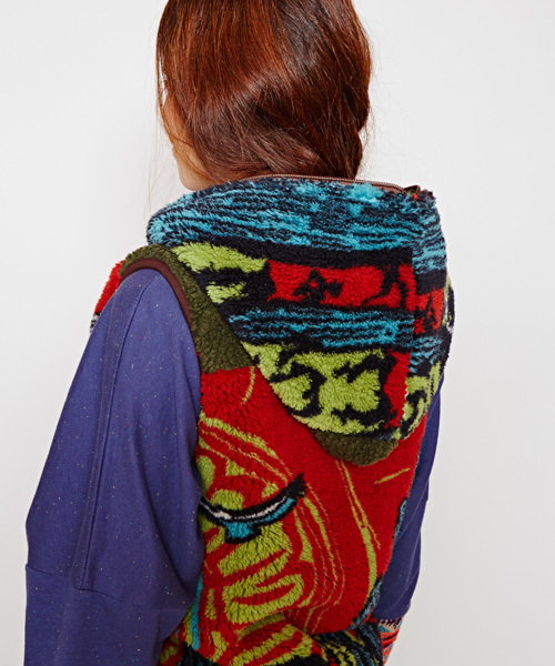 チャイハネ（チャイハネ）の「【チャイハネ】アリゾナフードベスト（リバーシブル）（その他アウター・レディース・ターコイズブルー/ベージュ/レッド・FREE）」の22枚目の写真