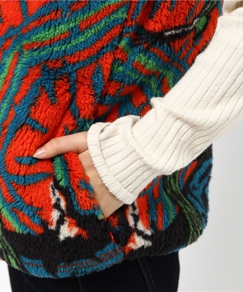 チャイハネ（チャイハネ）の「【チャイハネ】アリゾナフードベスト（リバーシブル）（その他アウター・レディース・ターコイズブルー/ベージュ/レッド・FREE）」の11枚目の写真