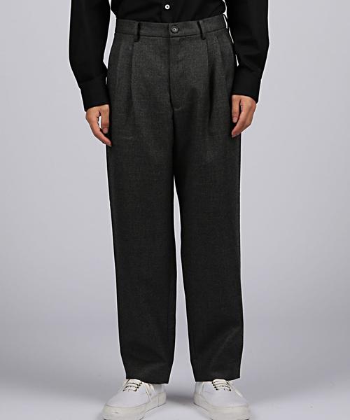 EN ROUTE（アンルート）の「ENR ウールサージ3プリーツパンツ②（その他パンツ・メンズ・ブラック/グレー・1/2/3）」の9枚目の写真