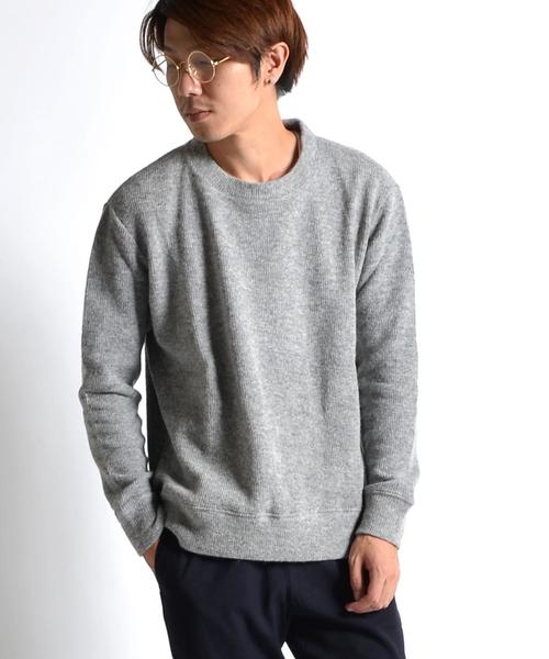 SHIPS JET BLUE（シップスジェットブルー）の「SHIPS JET BLUE: クォーターゲージ クルーネックスウェット（スウェット・メンズ・ネイビー/オフホワイト/グレー・MEDIUM/SMALL/LARGE）」の3枚目の写真