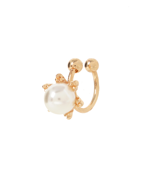 Fun & Daily(ファンアンドデイリー)の「F&D : ワンパールイヤーカフ(イヤーカフ・レディース・ゴールド/シルバー・FREE)」の4枚目の写真