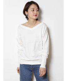 LAGUNAMOON | ルーズＶネックニット(ニット/セーター)