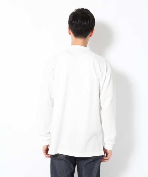 GLOBAL WORK(グローバルワーク)の「TCインレイモックネック長袖T/737454(Tシャツ/カットソー・メンズ・ダークグレー/ホワイト・X-LARGE/SMALL/LARGE/MEDIUM)」の5枚目の写真