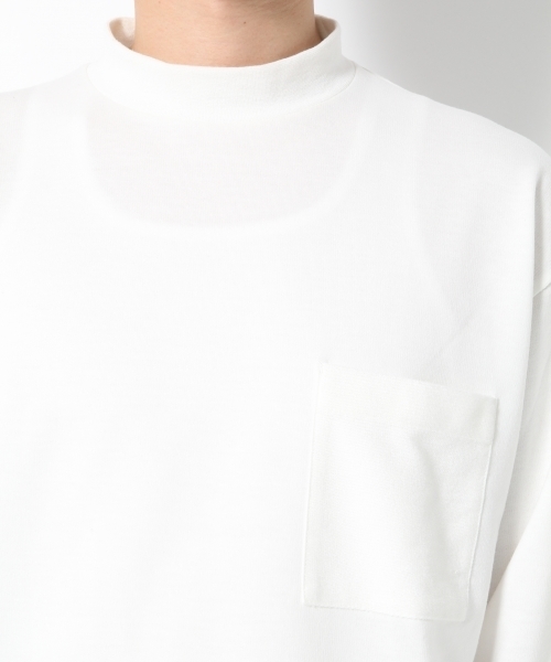 GLOBAL WORK(グローバルワーク)の「TCインレイモックネック長袖T/737454(Tシャツ/カットソー・メンズ・ダークグレー/ホワイト・X-LARGE/SMALL/LARGE/MEDIUM)」の6枚目の写真