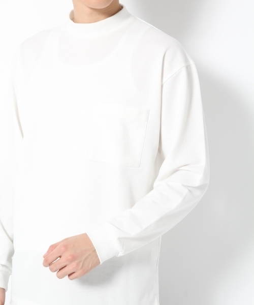 GLOBAL WORK(グローバルワーク)の「TCインレイモックネック長袖T/737454(Tシャツ/カットソー・メンズ・ダークグレー/ホワイト・X-LARGE/SMALL/LARGE/MEDIUM)」の7枚目の写真