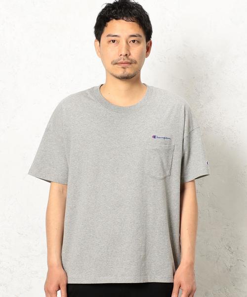 Champion（チャンピオン）の「[チャンピオン] BC★CHAMPION BIG ポケット Tシャツ ◆（Tシャツ/カットソー・メンズ・ネイビー/ホワイト/グレー・LARGE/MEDIUM）」の18枚目の写真