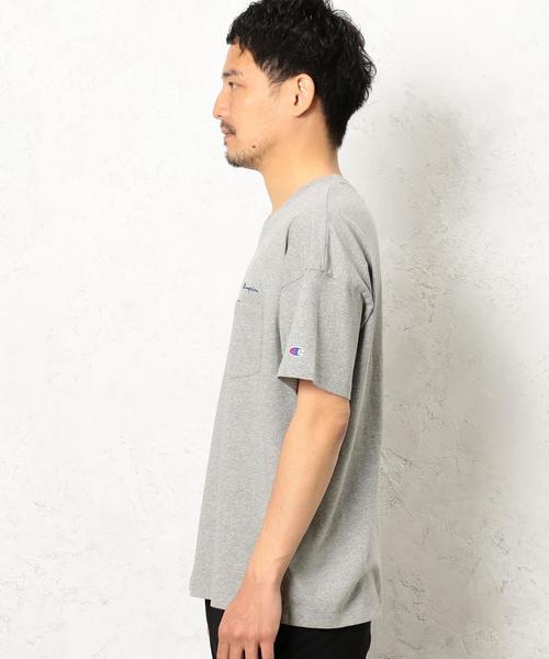 Champion（チャンピオン）の「[チャンピオン] BC★CHAMPION BIG ポケット Tシャツ ◆（Tシャツ/カットソー・メンズ・ネイビー/ホワイト/グレー・LARGE/MEDIUM）」の19枚目の写真